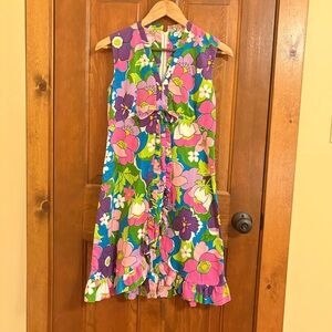 True Vintage 1960's Rhapsody by Glazier Bright Floral Dress
